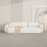 White Faux Leather Tight Back Reception Sofa Set Image - 20