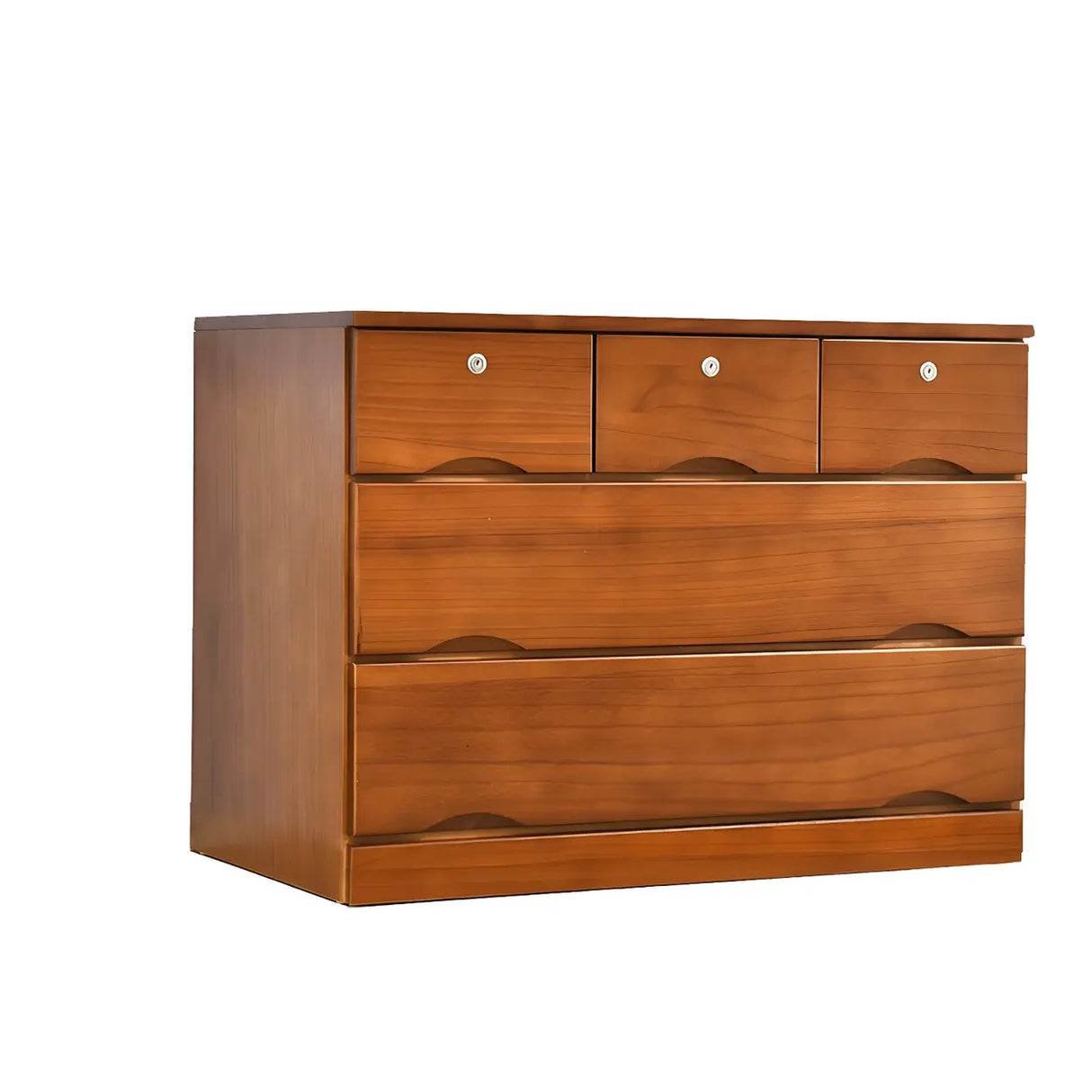 White Finish Wood Dresser with Drawers for Bedroom Image - 21