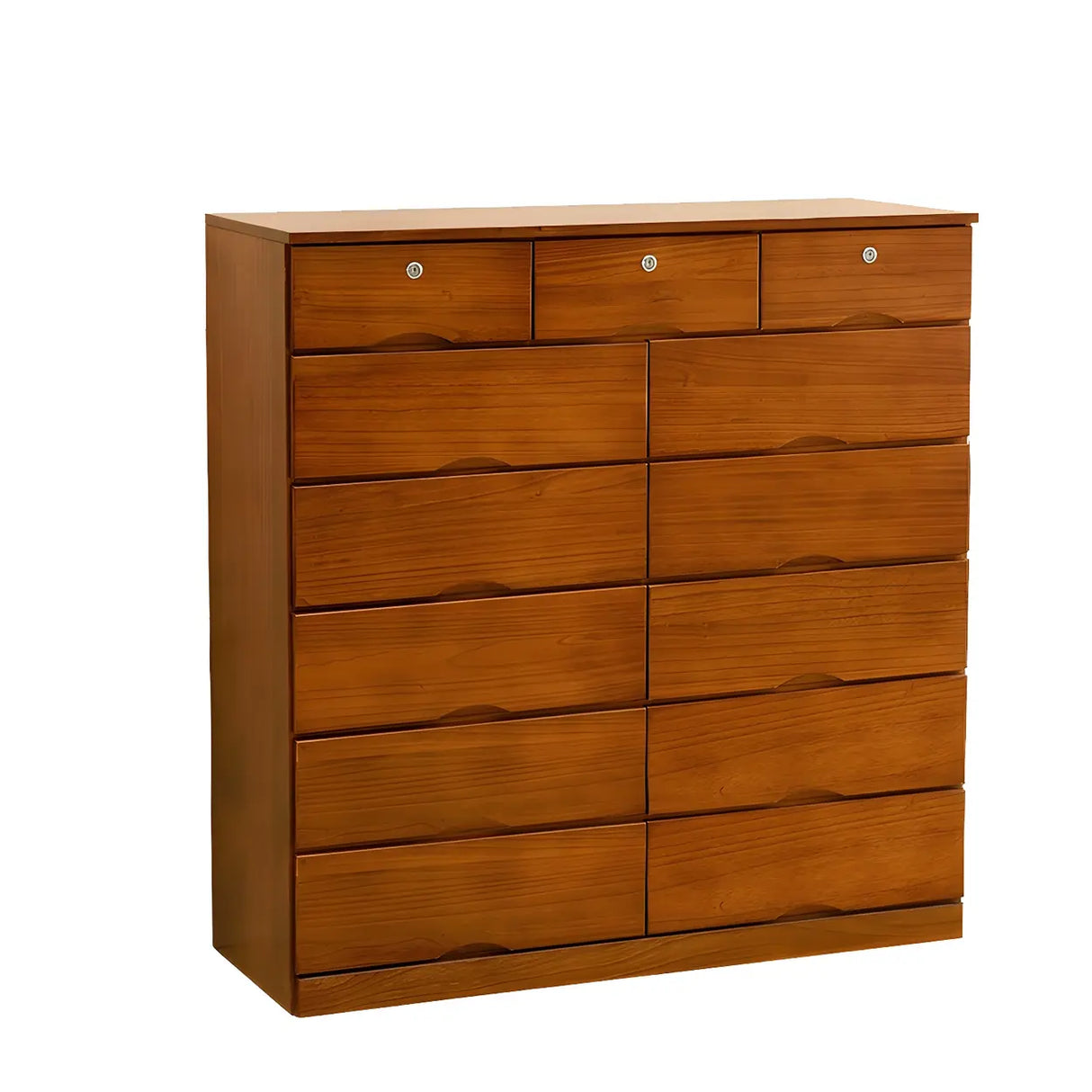 White Finish Wood Dresser with Drawers for Bedroom Image - 26