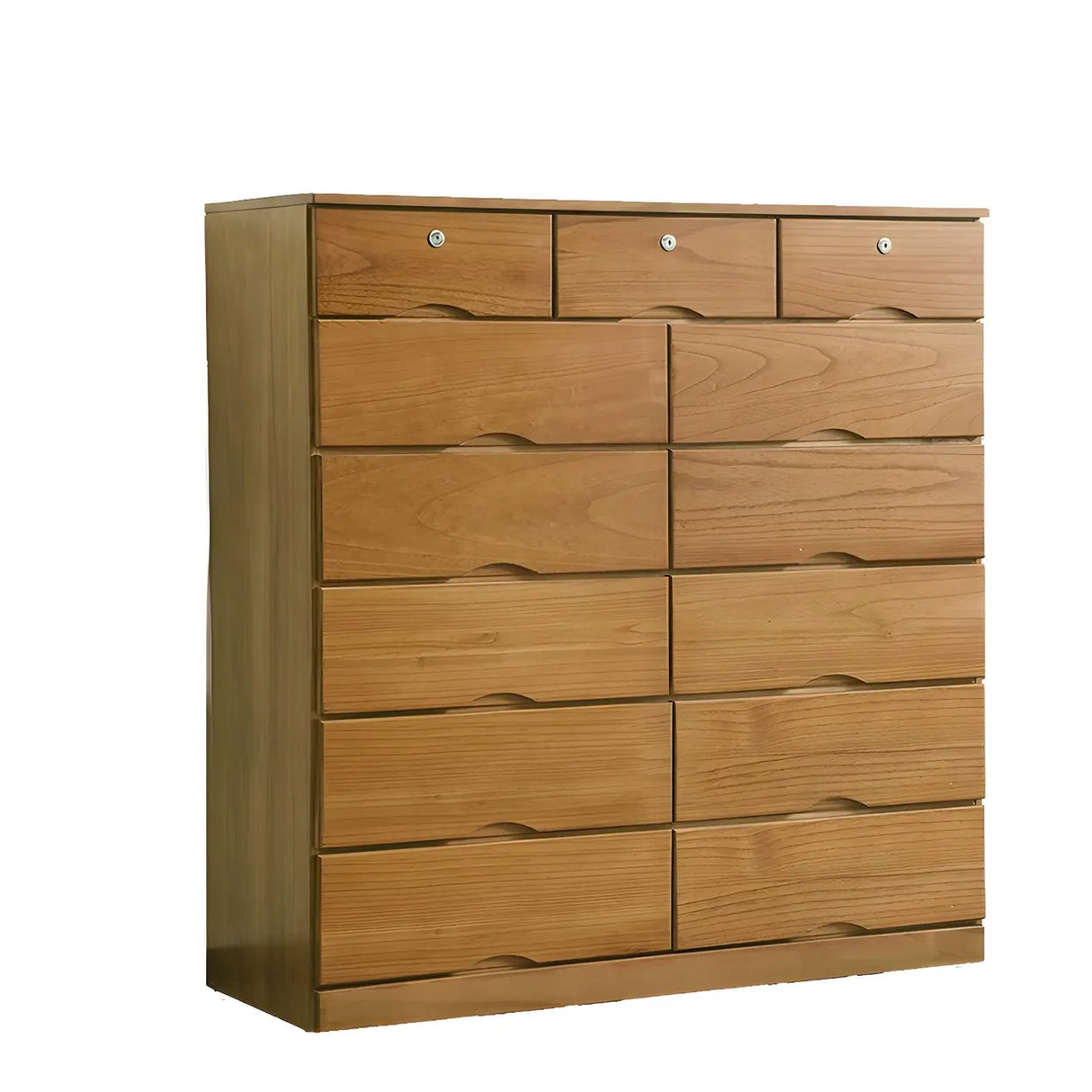 White Finish Wood Dresser with Drawers for Bedroom Image - 33