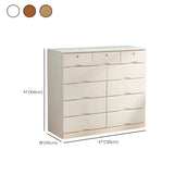White Finish Wood Dresser with Drawers for Bedroom Image - 46
