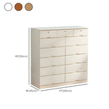 White Finish Wood Dresser with Drawers for Bedroom Image - 47