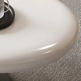 White Free Form Wood Metal Base Nesting Coffee Table Image - 4