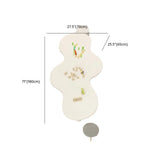 White Freeform Toddler Play Table Chair Set with 7-Seat Image - 10