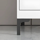 White French Rectangle Close Glass Doors Bookcases Image - 10