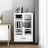 White French Rectangle Close Glass Doors Bookcases Image - 2