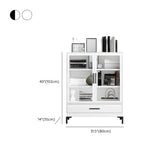 White French Rectangle Close Glass Doors Bookcases Image - 35