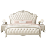 White King Victorian Upholstered Storage Panel Bed Image - 2