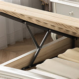 White King Victorian Upholstered Storage Panel Bed Image - 4