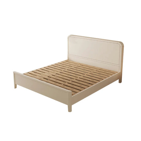 White King Wood Storage Included Bed with Headboard Image - 2