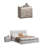 White King Wood Upholstered Storage Bed with Mattress Image - 10