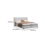 White King Wood Upholstered Storage Bed with Mattress Image - 15