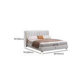 White King Wood Upholstered Storage Bed with Mattress Image - 21