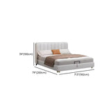 White King Wood Upholstered Storage Bed with Mattress Image - 25