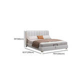 White King Wood Upholstered Storage Bed with Mattress Image - 29