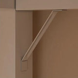 White L-Shape Wooden Writing Desk with Shelves Image - 7