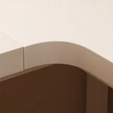 White L-Shape Wooden Writing Desk with Shelves Image - 9