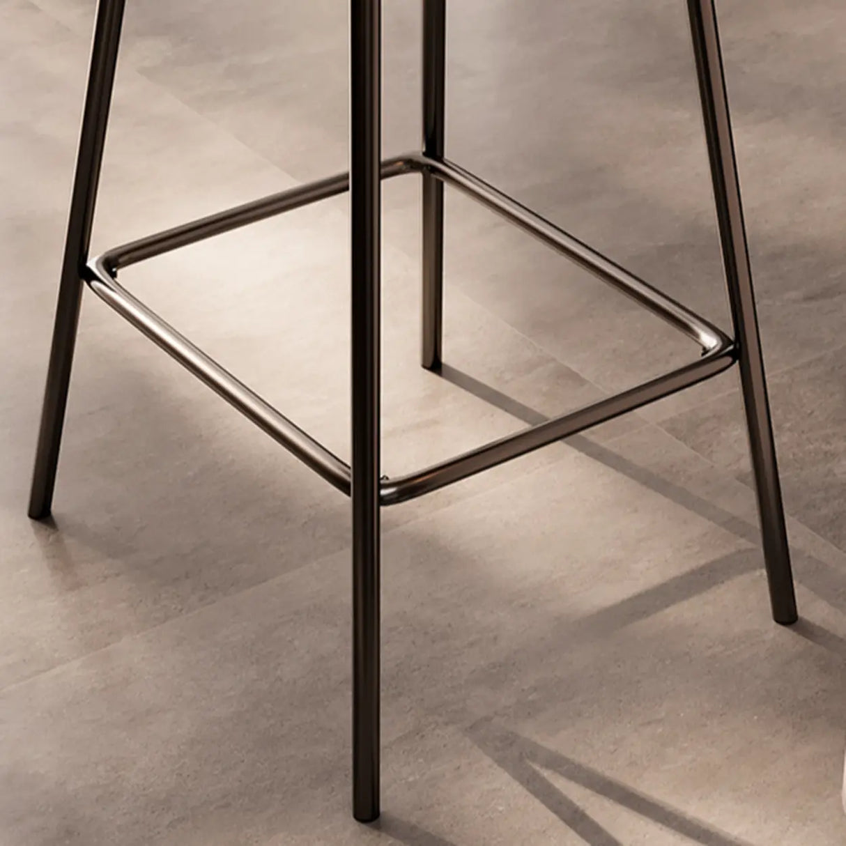 White Leather Upholstered Full Back Counter Height Bar Stool Image - 11