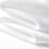 White Linen Pillow Back Wood Frame Sofa with Slipcover Image - 8