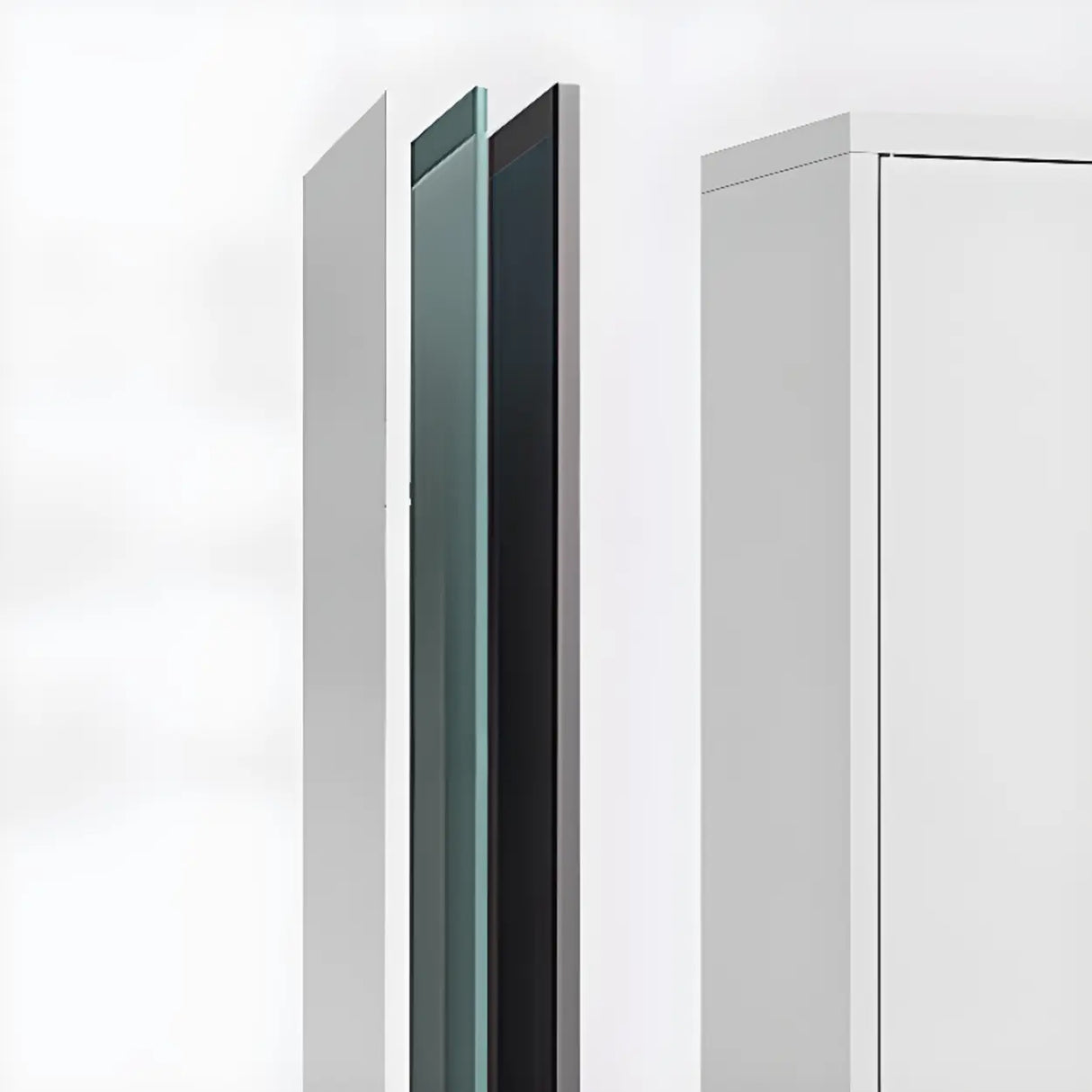 White Lockable Steel Drawers Large Filing Cabinets Image - 11