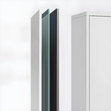 White Lockable Steel Drawers Large Filing Cabinets Image - 11