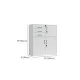 White Lockable Steel Drawers Large Filing Cabinets Image - 39