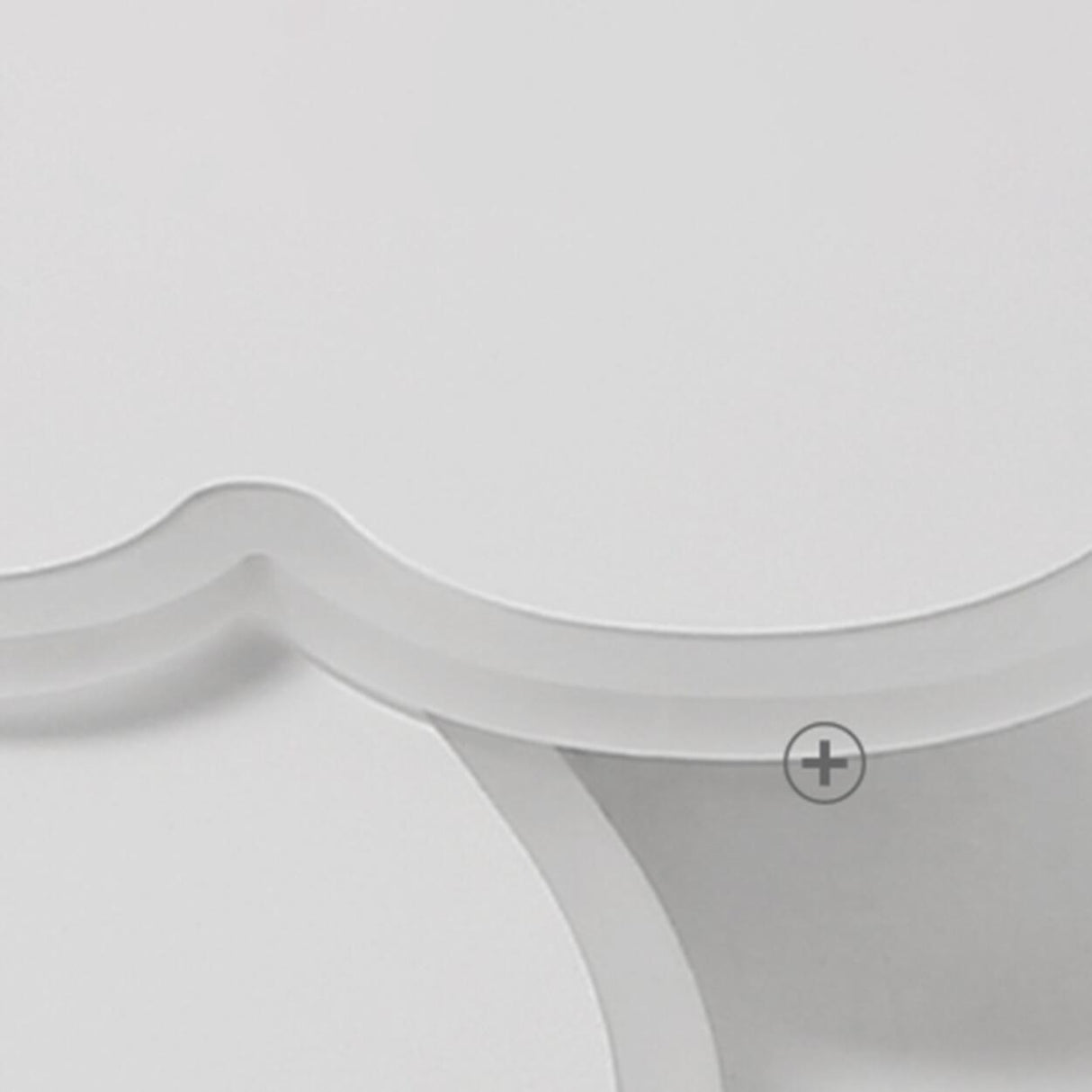 White Loving Heart LED Flush Mount Ceiling Lamp 2-Light Image - 9