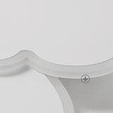 White Loving Heart LED Flush Mount Ceiling Lamp 2-Light Image - 9