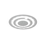 White Multi-Layer Circle LED Flush Mount Ceiling Light Image - 7