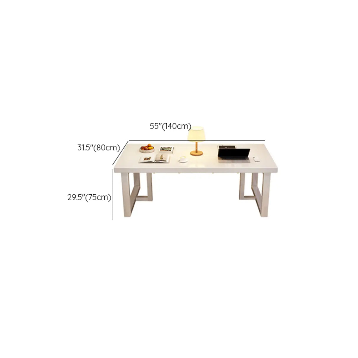 White Multi-person Standard Wooden Writing Desk 