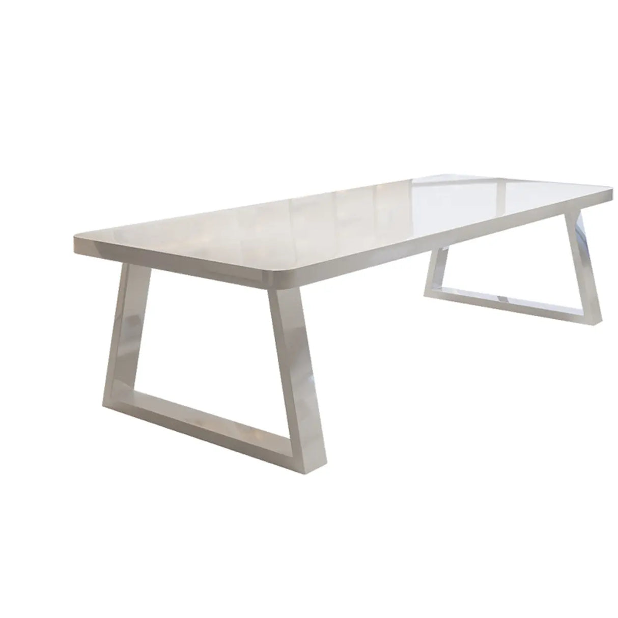White Multi-personal Standard Wooden Writing Desk Image - 2