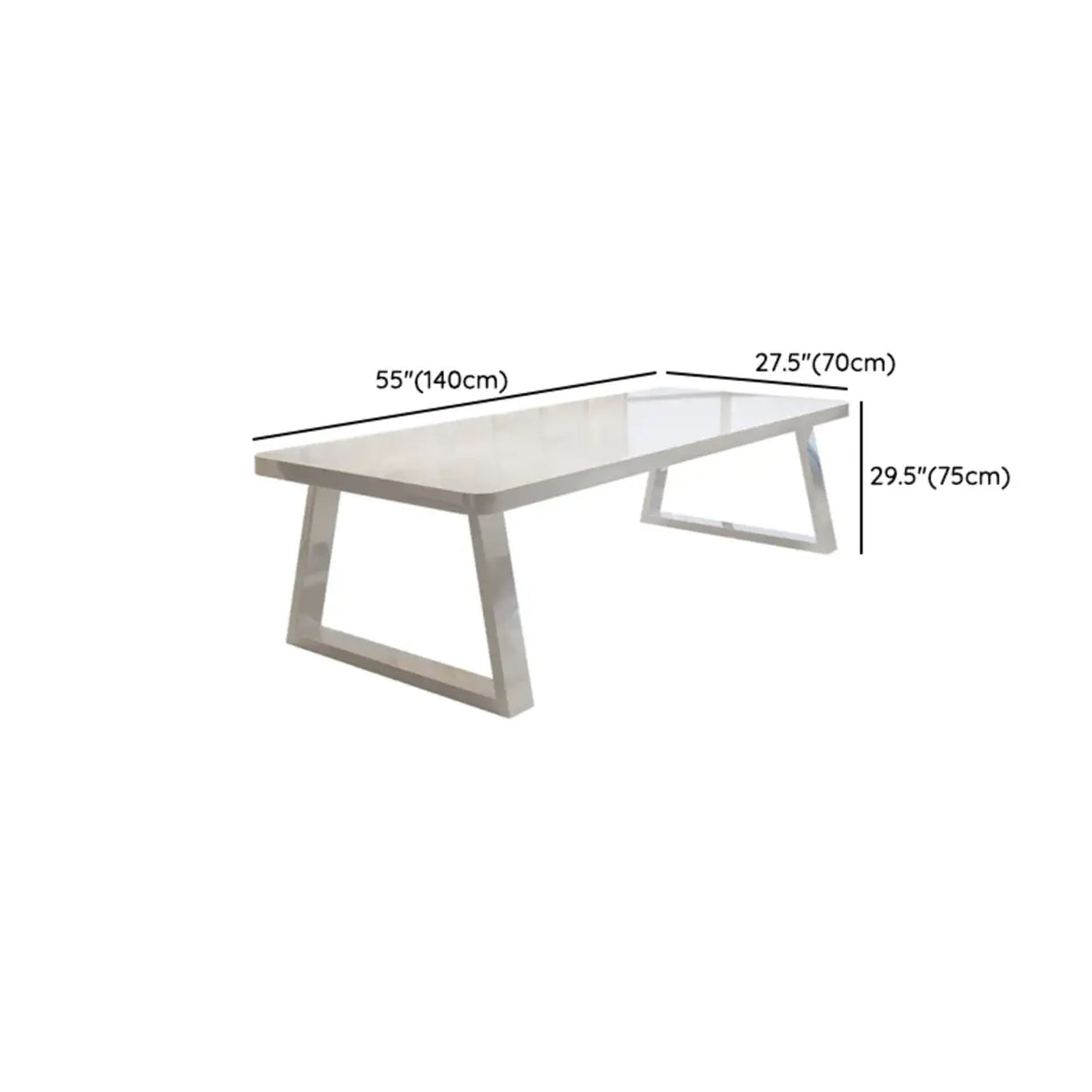 White Multi-personal Standard Wooden Writing Desk 