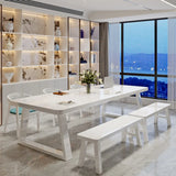 White Multi-personal Standard Wooden Writing Desk Image - 4
