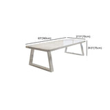 White Multi-personal Standard Wooden Writing Desk Image - 12