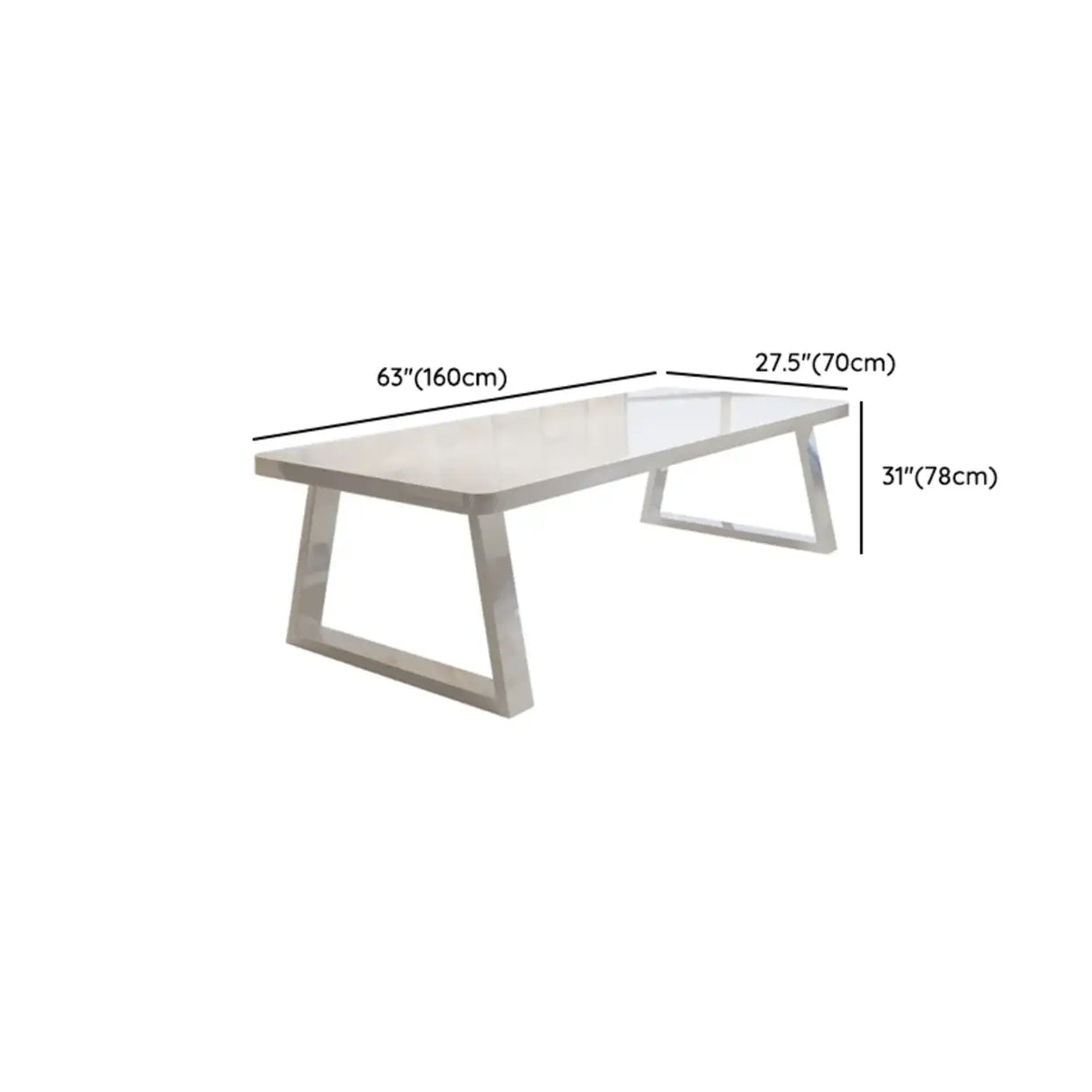 White Multi-personal Standard Wooden Writing Desk Image - 13