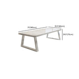 White Multi-personal Standard Wooden Writing Desk Image - 14