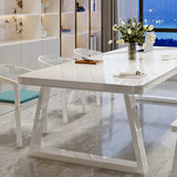 White Multi-personal Standard Wooden Writing Desk Image - 7