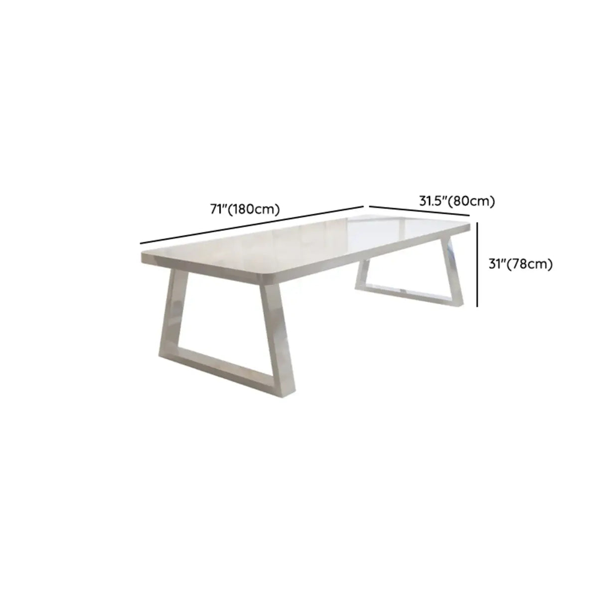 White Multi-personal Standard Wooden Writing Desk Image - 15