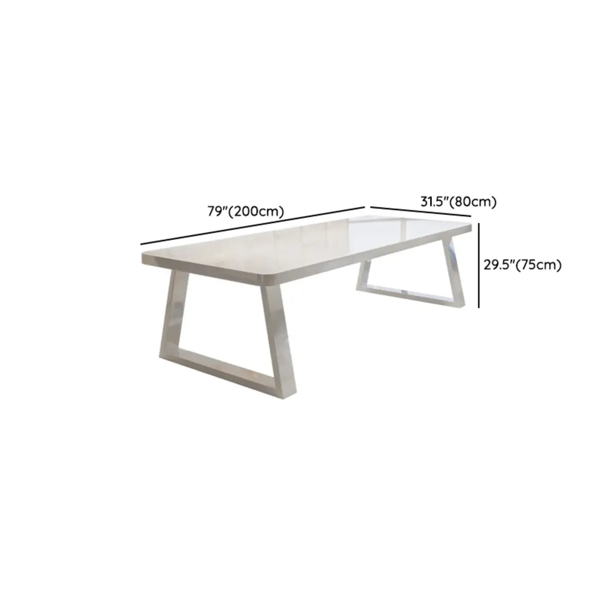 White Multi-personal Standard Wooden Writing Desk Image - 16