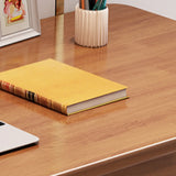 White Natural Standard Wooden Writing Desk Image - 10