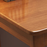White Natural Standard Wooden Writing Desk Image - 11