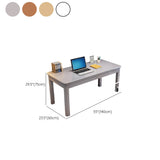 White Natural Standard Wooden Writing Desk Image - 17