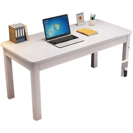 White Natural Standard Wooden Writing Desk Image - 2