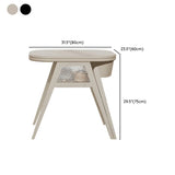 White Oblong Toddler Desk Chair Set  2 Seats with Shelf #size