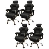 White Recliner Ergonomic Leather High-Back Gaming Chair Image - 6