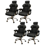 White Recliner Ergonomic Leather High-Back Gaming Chair Image - 25