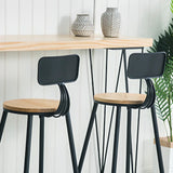 White Rectangle Metal Large Bar Table for Entertaining Image - 9