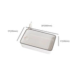 White Rectangular Ceramic Left Trapway Trough Sinks Image - 15