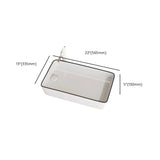 White Rectangular Ceramic Left Trapway Trough Sinks Image - 16
