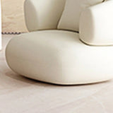 White Scratch Resistant Faux Leather Tight Back Sofa Image - 13